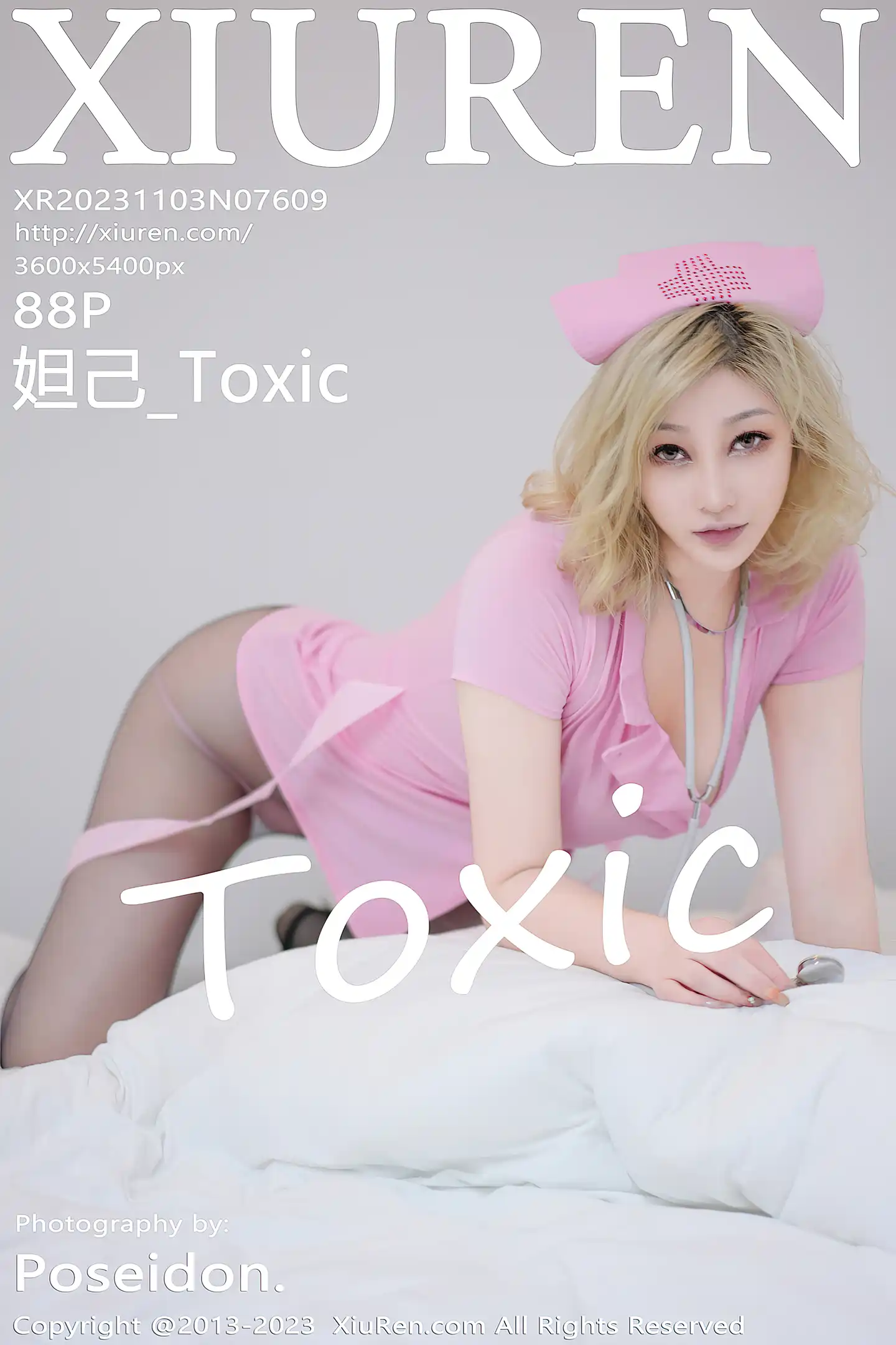 [XiuRen秀人网]No.7609_女神妲己_Toxic粉色情趣护士服配超薄黑丝秀丰满身材诱惑写真88P-秀人网 - XiuRen.Xyz